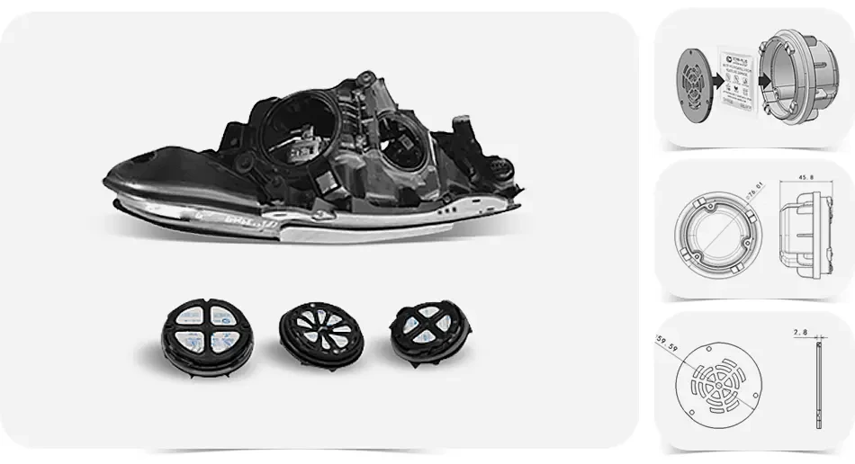 Car Lamp Desiccant Application