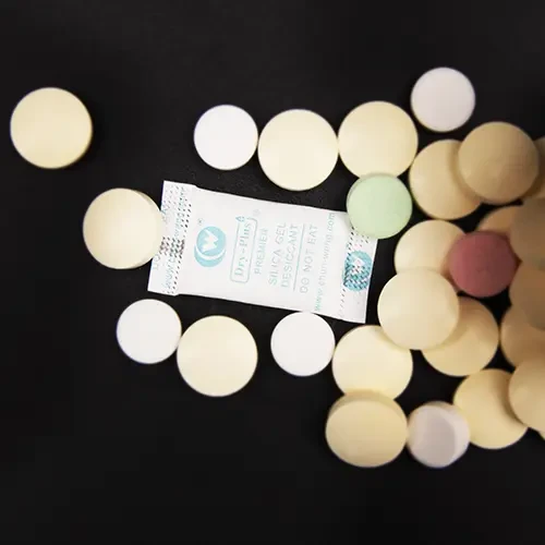 Pharmaceutical Desiccant Packet Application
